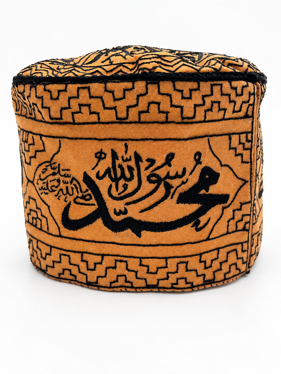 Islamic ottoman handmade orange sufi or dervish Cap